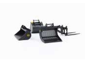 AT-Collections | Eurosteel Tools & Accessoires   | AT3200104 | 1/32 | Eurosteel excavator attachment set (licensed)S6/S60 connection (fits the volvo EWR150E)  | 