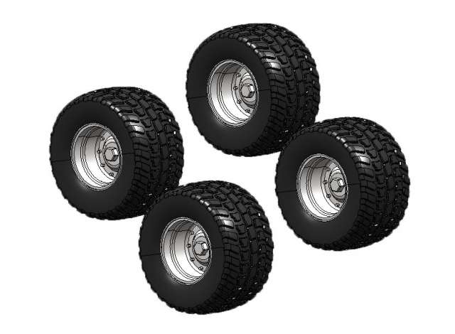AT-Collections | Michelin Wheels & Rims | AT3200107 | 1/32 | Michelin CARGOXBIB tyre set inlc rims and hub. | 