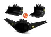 AT-Collections | Eurosteel Tools & Accessoires   | AT3200113 | 1/32 | Eurosteel excavator attachment set (licensed)S70 connection (fits only on the volvo EC220E)  | 