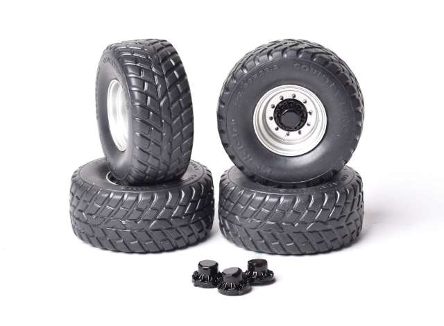 AT-Collections | Nokian Wheels & Rims | AT3200158 | 1/32 | Nokian Country King 560/60R 22.5 Wheelset (Silver) | 